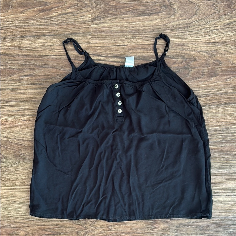Black Flowy Tank Top